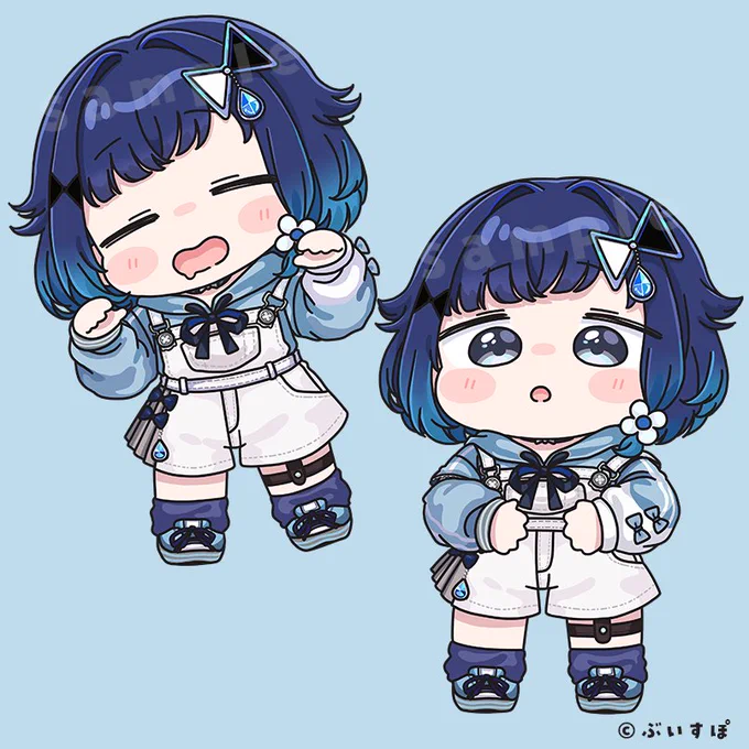 【おしらせ】ぶいすぽっ!所属、紡木こかげ様()の1周年記念グッズのステッカーイラストを担当させて頂きました!1周年おめでとうございます 