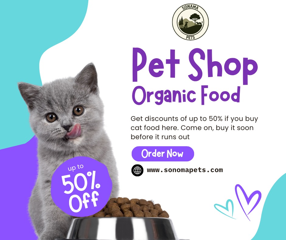 SonomaPets's tweet photo. At Sonoma Pets, we know your feline friend deserves the best! Whether you have a playful kitten or a majestic senior cat, we’ve got everything to keep their tails wagging.😻

Shop now 'https://t.co/5dpQIwXwqH'

 #SonomaPets #CatLovers #PurrfectCare #PremiumCatFood https://t.co/XtAWvjilvG