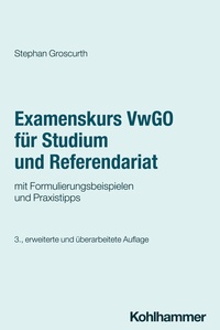 Schweitzer Fachinformationen (Berlin) (@schweitzerinfo) on Twitter photo Neuauflage "Stephan Groscurth: Examenskurs VwGO für Studium und Referendariat. Mit Formulierungsbeispielen und Praxistipps".
3. Aufl., 283 Seiten, <a href="/Kohlhammer/">Kohlhammer Verlag</a> Verlag, € 36,-
--> schweitzer-online.de/go/product/B66… Neuauflage "Stephan Groscurth: Examenskurs VwGO für Studium und Referendariat. Mit Formulierungsbeispielen und Praxistipps".
3. Aufl., 283 Seiten, <a href="/Kohlhammer/">Kohlhammer Verlag</a> Verlag, € 36,-
--> schweitzer-online.de/go/product/B66…