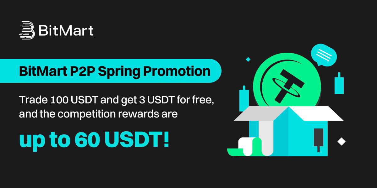cryptic_dives's tweet photo. Spring has arrived,and our limited-time P2P promotion is here 💫
Trade 100 USDT through Bitmart P2P and get 3 USDT cash back Rewards💰🔥; Rewards are up to 60 USDT
Join now and get opportunity to win great rewards💴🤪

https://t.co/Luy3ugZ1Oh

#Airdrop #P2P #coup https://t.co/D909pdiT4u