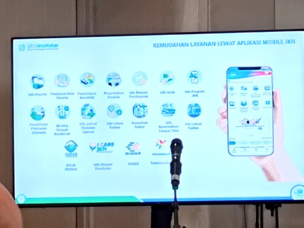 Super App JKN yang multifungsi, pasien dapat melkukan screening juga  dapat mengecek semua kebutuhan Kesehatan #LayananMudikBPJS