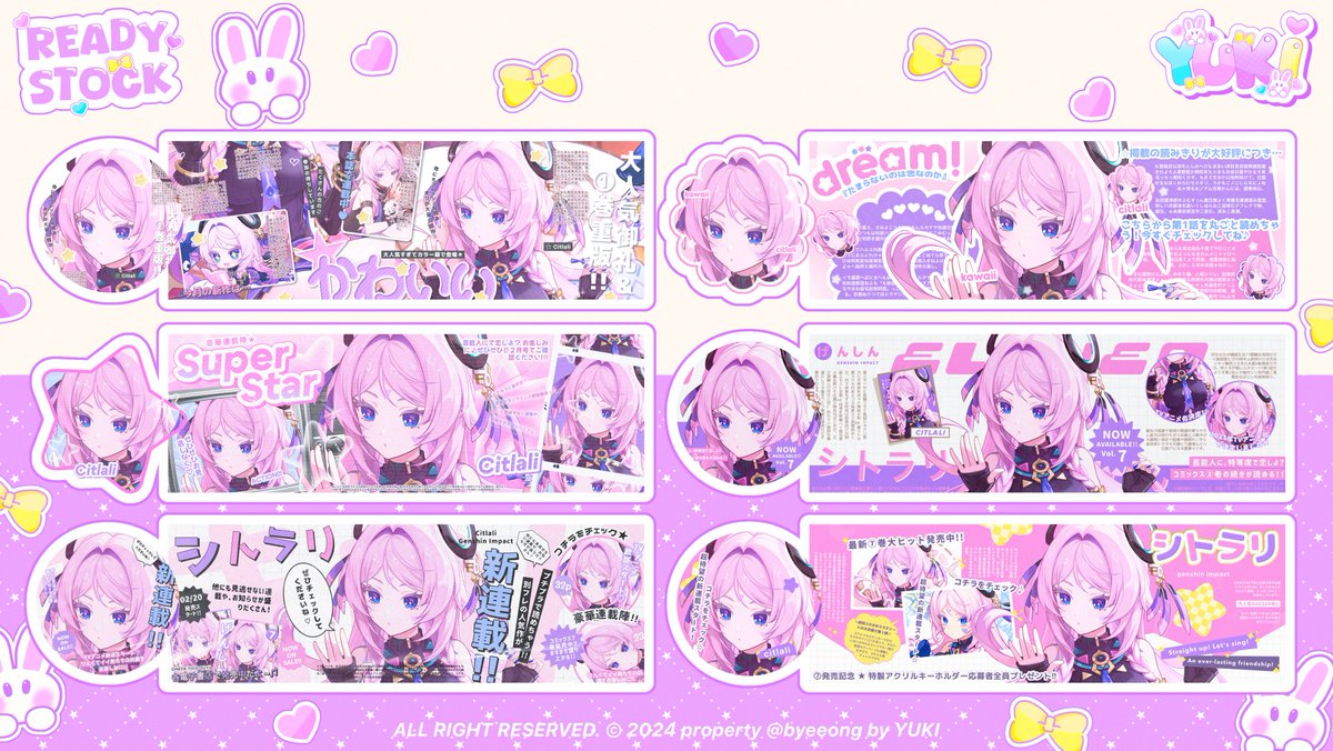 byeeong's tweet image. haloo! aku ada ready stock layout genshin hsr wuwa
harganya bisa di cek di alt, dapet ava jpg+png dan bisa qris💖

boleh dm kalo berminat yaa, makasih banyak!

#zonauang