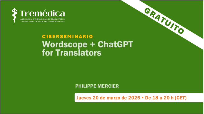 Join us this Thursday at 6PM CET for a free online webinar hosted by Tremédica . 

We'll explore how AI is transforming medical translation and handling complex terminology challenges. 

Click here to register: tremedica.org/seminario/20ma…