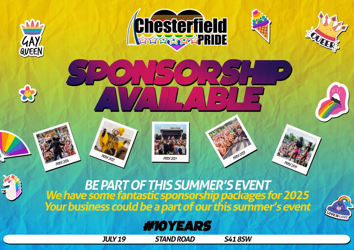 Want you company to be a part of the regions biggest celebration? <a href="/DesChes/">Destination Chesterfield</a> <a href="/ChesterfieldBC/">Chesterfield Borough Council</a> <a href="/ChesterfieldBRH/">ChesterfieldBusiness</a> <a href="/derbypromo/">derbypromo</a> <a href="/vpdd/">Visit Peak District & Derbyshire</a> <a href="/chesterfielduk/">Chesterfield</a>