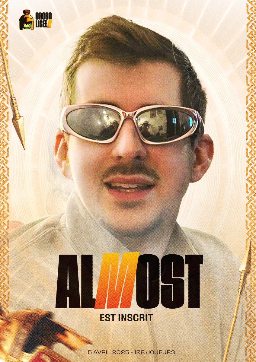 Mauvaise nouvelle ! Le meilleur ike français sera parmi nous le 5 avril prochain !

<a href="/Almost_SSB/">Almost</a> participera au Crocolisée 2

Pour vous inscrire, c’est ici : start.gg/crocolisee2