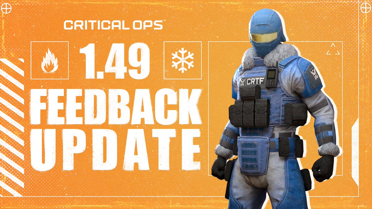 Update 1.49 BETA Feedback Update🔥

We’ve addressed your feedback on the Incendiary Grenade team damage, AUG &amp; SG551 recoil, and Fire &amp; Ice match length.

📢 Read more: criticalopsgame.com/news/developer…

#CriticalOps #MobileFPS
