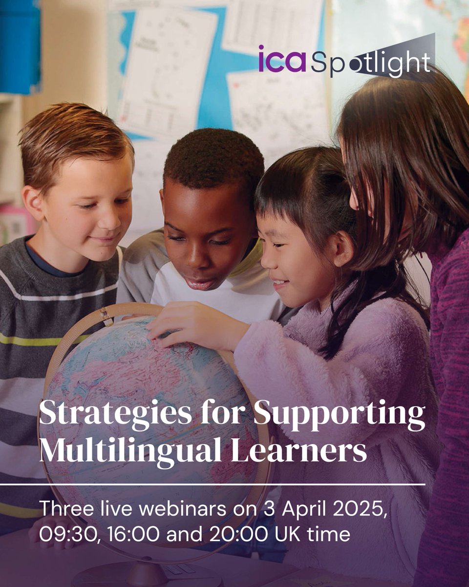 IC_Association's tweet image. Do you teach multilingual learners? Are you keen to learn how you can make your lessons more relevant and engaging for all learners?
Join us for our next icaSpotlight on 3 April!
Register to attend for free: pd.internationalcurriculum.com/course/icaspot…