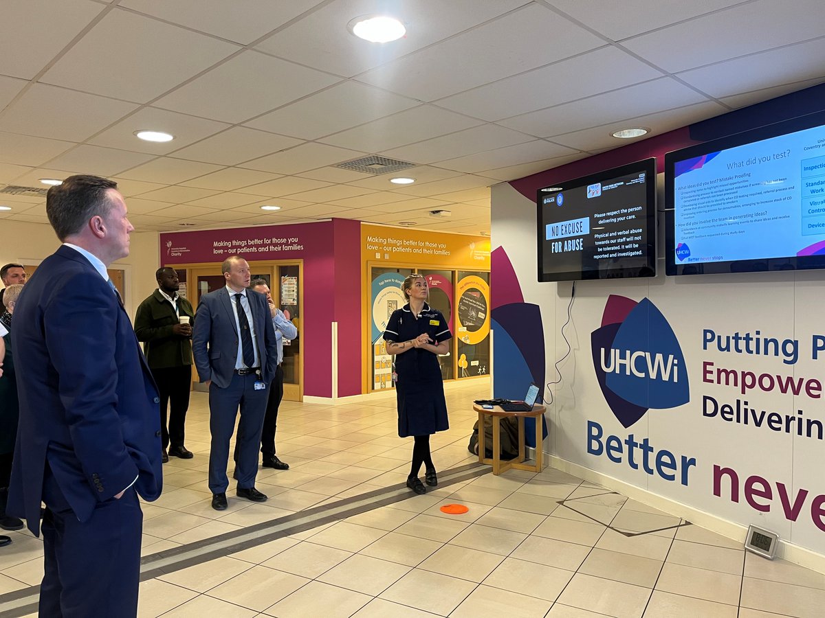 At stand up we heard from the Women &amp; Children's group where Kat spoke about improving the pathway around baby loss and Charlotte told us about ongoing work, including mistake proofing, to improve Carbon monoxide monitoring in pregnancy #betterneverstops