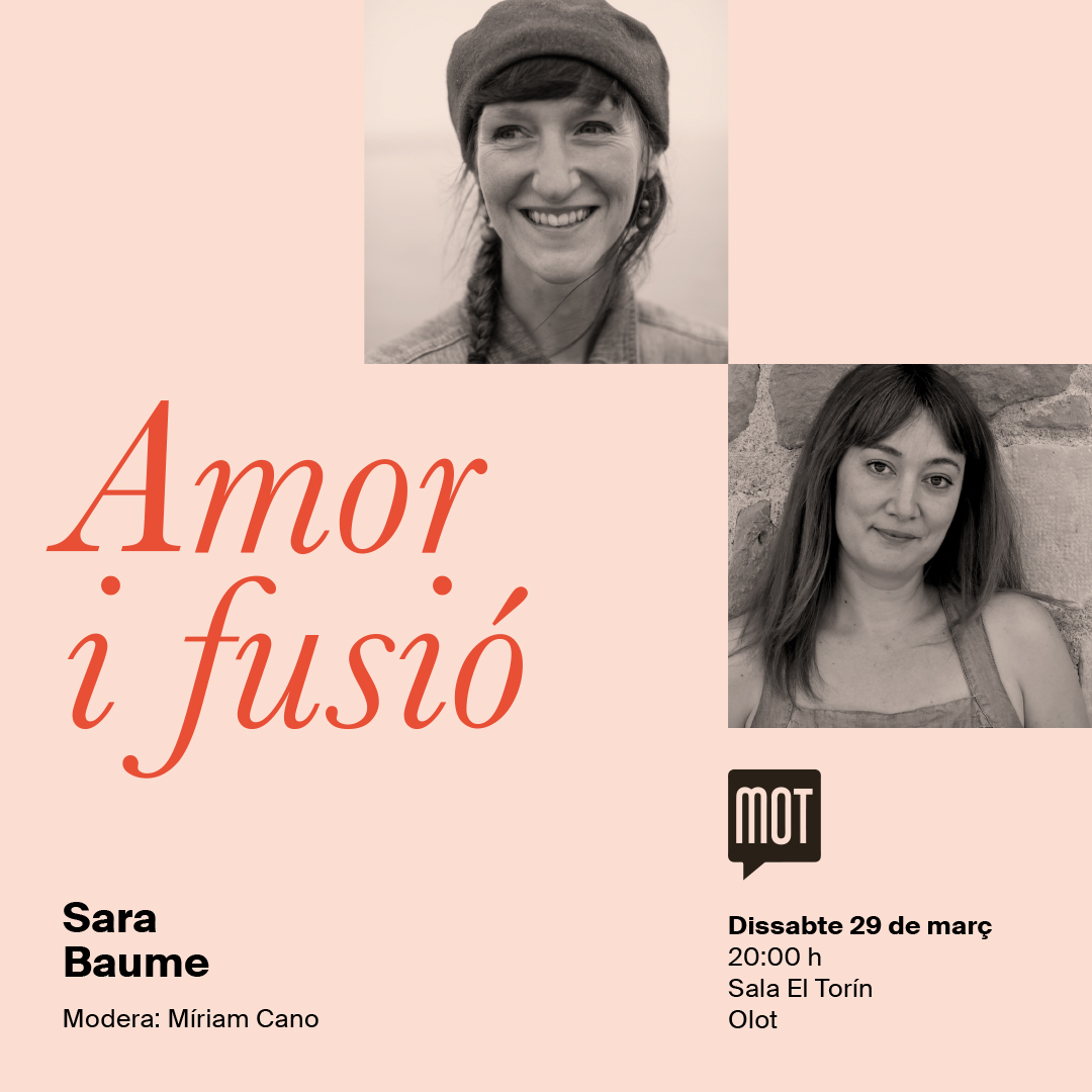 MOT (@festivalmot) on Twitter photo El VerMOT obrirà l’últim dia del festival!
12 h ‘Amor en temps de danes’: <a href="/iolandabatalle/">Iolanda Batallé Prats</a>, Paulina Flores, <a href="/MartaRGustems/">Marta R. Gustems</a> i <a href="/clara_queralto/">Clara Queraltó Olivé</a>, modera <a href="/annaguife/">Anna Guitart</a>
18 i 20 h: 'Amor i domini': <a href="/entusiasmat/">Arià Paco</a> i <a href="/NuBarrios/">Nuria Barrios</a>, modera <a href="/andreagumes/">andreagumes</a>.
'Amor i fusió': Sara Baume i <a href="/_mrspremise/">Míriam Cano</a> El VerMOT obrirà l’últim dia del festival!
12 h ‘Amor en temps de danes’: <a href="/iolandabatalle/">Iolanda Batallé Prats</a>, Paulina Flores, <a href="/MartaRGustems/">Marta R. Gustems</a> i <a href="/clara_queralto/">Clara Queraltó Olivé</a>, modera <a href="/annaguife/">Anna Guitart</a>
18 i 20 h: 'Amor i domini': <a href="/entusiasmat/">Arià Paco</a> i <a href="/NuBarrios/">Nuria Barrios</a>, modera <a href="/andreagumes/">andreagumes</a>.
'Amor i fusió': Sara Baume i <a href="/_mrspremise/">Míriam Cano</a>