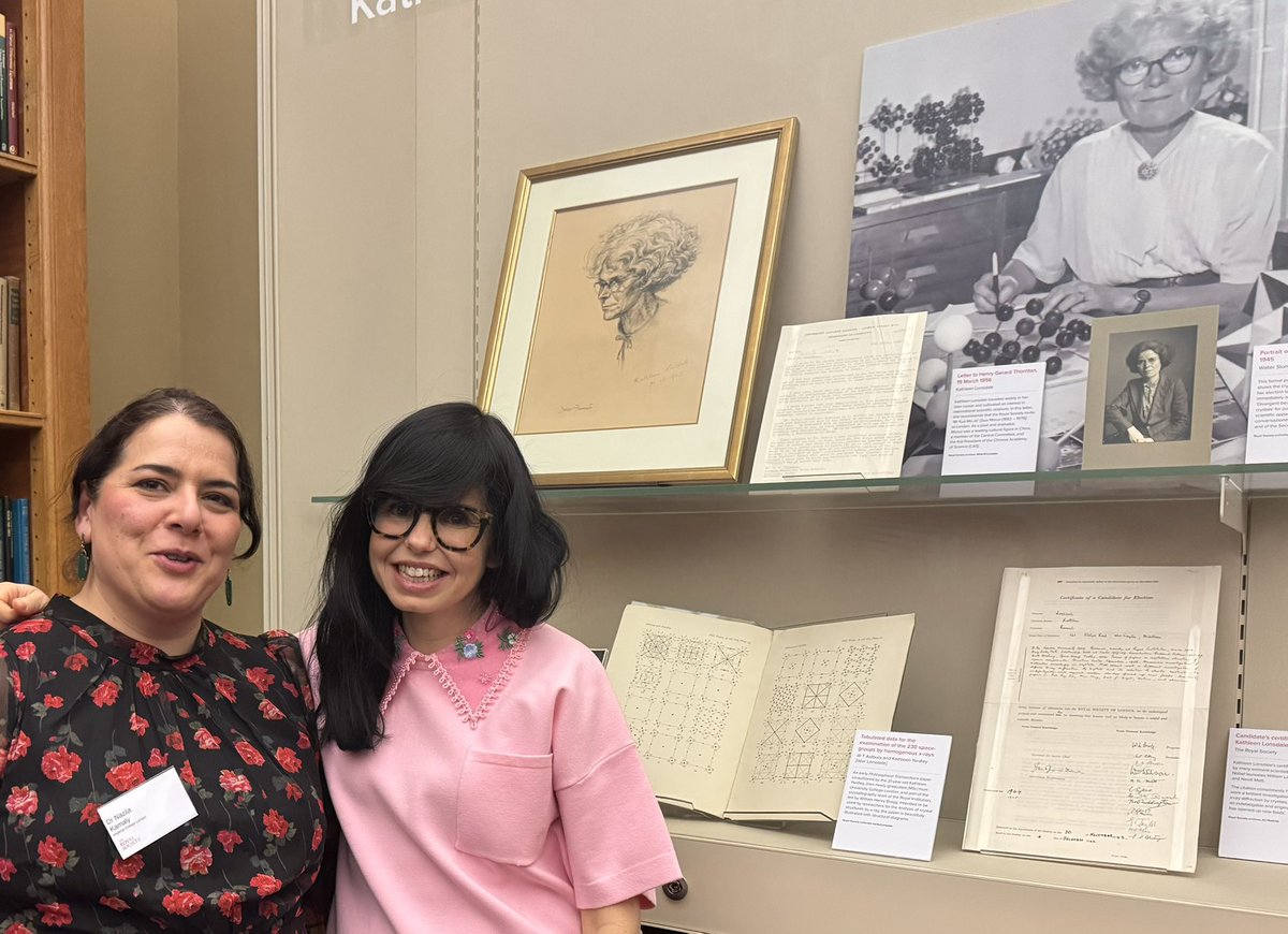 Kamalylab's tweet image. It was a pleasure to attend The Royal Society’s event to celebrate the 80th anniversary of the first women elected Fellows of the society, Kathleen Lonsdale FRS and Marjory Stephenson FRS. Great to see @jesswade and @alepalermo_RSC too! Thank you for the invitation @royalsociety