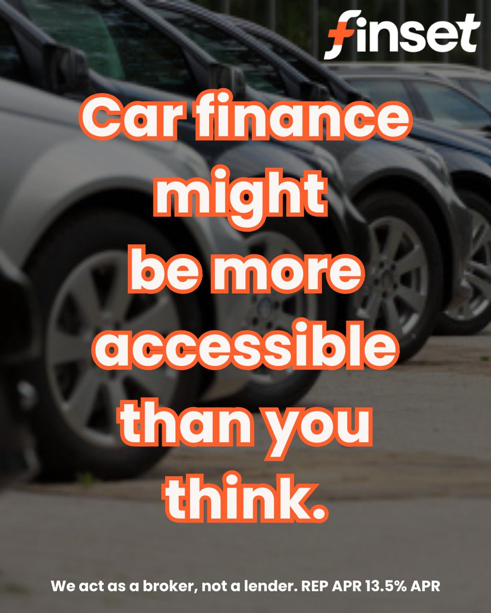 Worried that car finance isn’t an option for you?

We work with a panel of lenders who consider a range of circumstances, meaning you could have more options than you think.

Get in touch to see what’s possible.
📞 +44 (0) 1245 967 999
📧 hello@finset.co.uk

#CarFinance #Finset