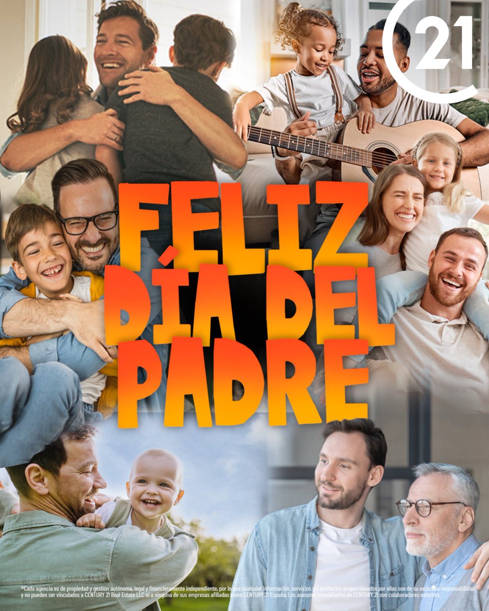 ¡Feliz Día del Padre a todos esos héroes del hogar! 🎉

#DíaDelPadre #CENTURY21 #YoSoyCENTURY21 #FamiliaCENTURY21 #EnElCorazónDelBarrio
