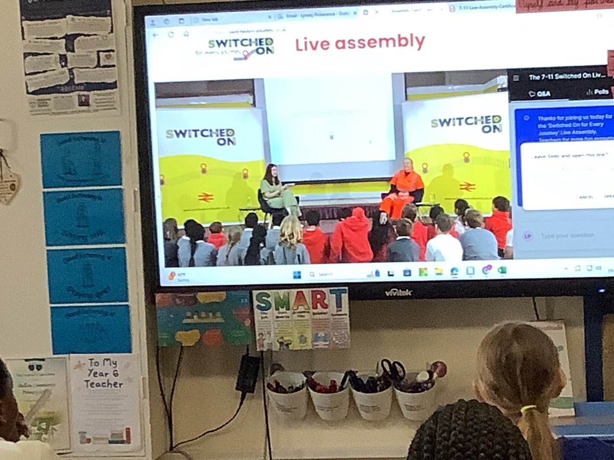 OakDallamCPS's tweet photo. Today we took part in an online assembly about how to keep safe around railways.
#DallamPSHE https://t.co/KEDWfeqtNv