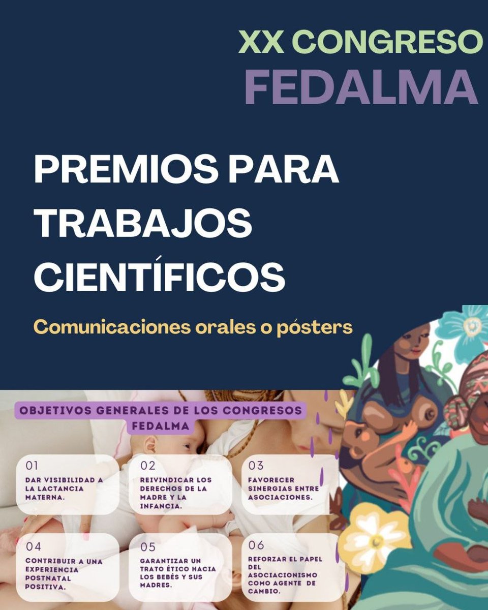 Los días 3 y 4 de octubre, nos reunimos en A Coruña para el Congreso FEDALMA 2025. Un encuentro imprescindible para seguir avanzando en el apoyo a la lactancia materna y la crianza respetuosa.

🌍 Ponencias, talleres y debates con profesionales y asociaciones de todo el país.