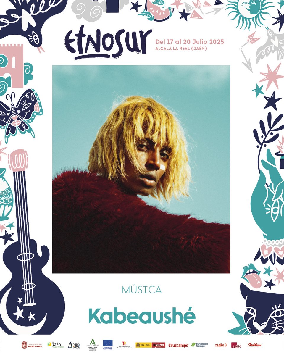 ¡Kenia en la casa! 🇰🇪

Y de qué manera, porque los sets de <a href="/KABEAUSHE/">KABEAUSHÉ</a> son una celebración, una comunión, una fiesta. Con un sonido difícil de encasillar y una imparable energía sobre el escenario, estará en #EtnoSur2025 👇🏻

📅 17-20 julio 2025
🎫 Gratuito
📍 Alcalá la Real #Jaén