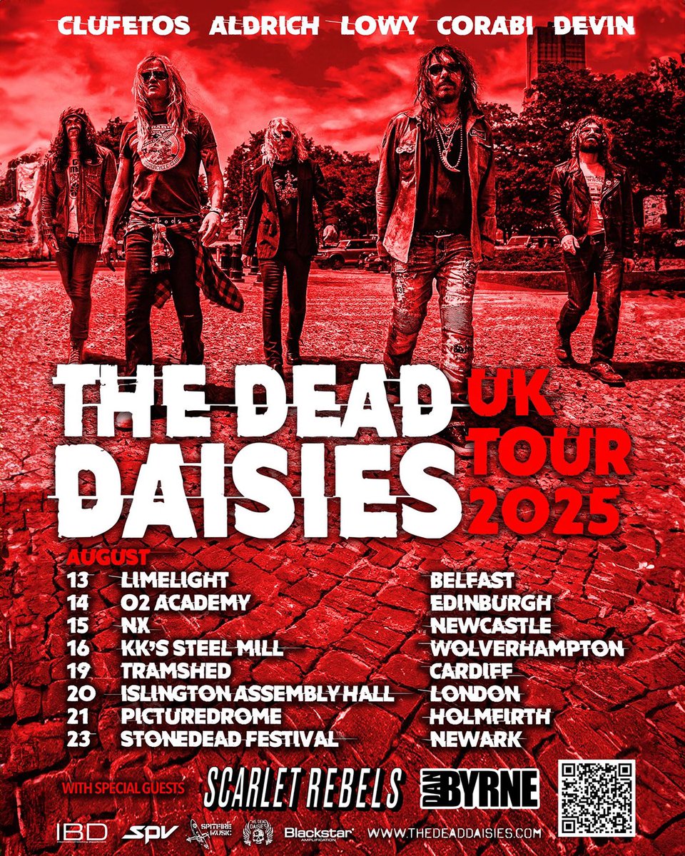 Dan Byrne (@danbyrne_) on Twitter photo UK, I've got something special for you this August! Weโre hitting the road for seven epic shows with none other than rock legends <a href="/TheDeadDaisies/">The Dead Daisies</a> and <a href="/ScarletRebels/">Scarlet Rebels</a> ๐ค๐ป
๐ O2 Priority & Planet Rock pre-sale: LIVE NOW
๐ General sale: This Friday, 10am, March 21st
Who's Coming? UK, I've got something special for you this August! Weโre hitting the road for seven epic shows with none other than rock legends <a href="/TheDeadDaisies/">The Dead Daisies</a> and <a href="/ScarletRebels/">Scarlet Rebels</a> ๐ค๐ป
๐ O2 Priority & Planet Rock pre-sale: LIVE NOW
๐ General sale: This Friday, 10am, March 21st
Who's Coming?