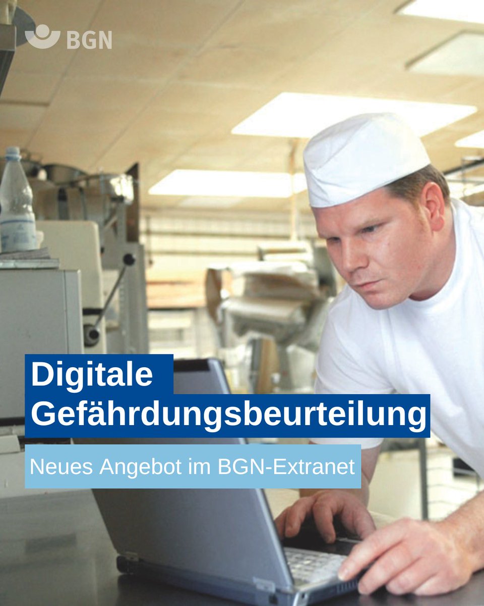 #Arbeitssicherheit in der Backstube leicht gemacht! Mit der digitalen #Gefährdungsbeurteilung im BGN-Extranet könnt ihr Gefahren schnell erfassen, Schutzmaßnahmen dokumentieren &amp; den Betrieb sicherer machen – ganz ohne Papierchaos! 
👉 bgn-akzente.de/arbeitssicherh… 
#Bäckerei
