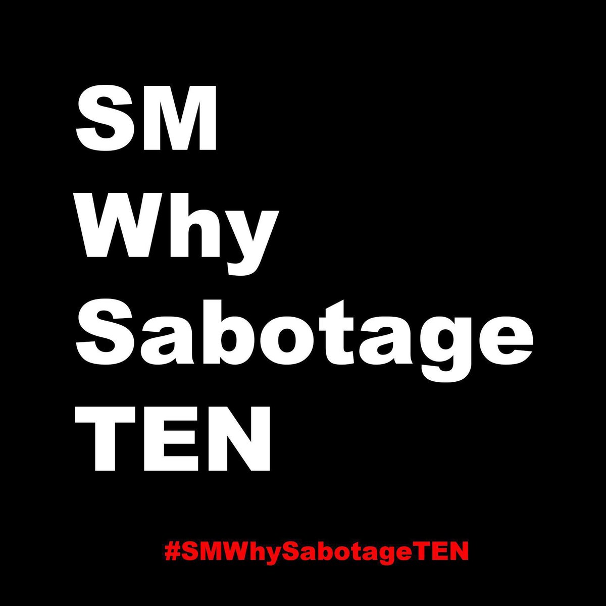 จะมาเล่าความเป็นมาของแท็กวันนี้ให้ฟัง

- วันที่5พ.ยปีที่แล้วReport Q3 ของSM เตนล์มีแพลนโซโล่ใน Q1 ในปี2025 อาจจะม.ค-มี.ค
- วันที่10กุมภาReportQ4ของSM เตนล์มีแพลนโซโล่ในQ1ปีนี้ แฟนๆต่างรอดูข่าวลง
- 27/02 ชีค่ายพึ่งมาบอกจะมีคอนเสิร์ตแต่ยังไม่มีข่าวโซโล่ใดๆจนจะจบQ1
#SMWhySabotageTEN