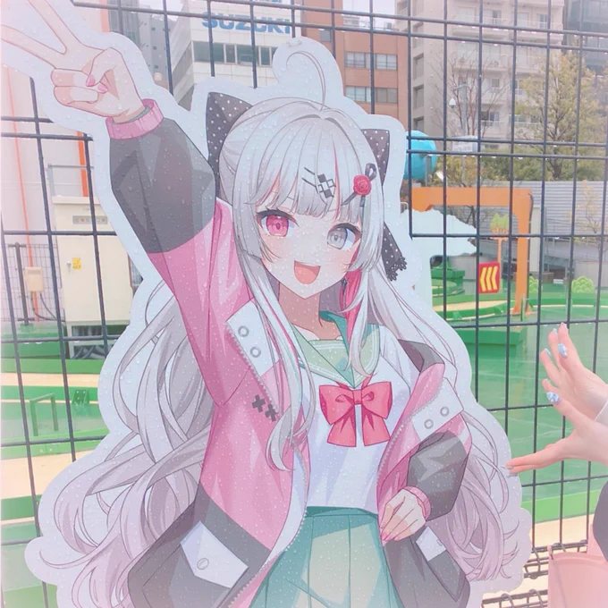 雨風つよつよの中行ってきた(⸝⸝-  ̫ -⸝⸝)コラボメニューも美味しかったし楽しかった~ˊ˗ 