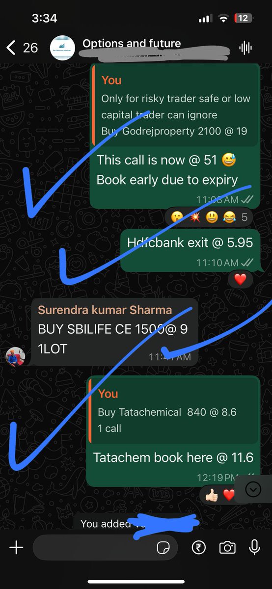 Surendraanalyst's tweet image. 14 calls exited today in #premium_group 
11 in f&amp;amp;o 3 in future only group 
Screenshot attached 

One who is interested to join can Whstapp @9928524806
Or can join through this link 

superprofile.bio/thecharteredso…

Hdfcbank future 1729 to 1762
Hdfclife 623 to 650 (put 9 to 1
Bhel 196 to…