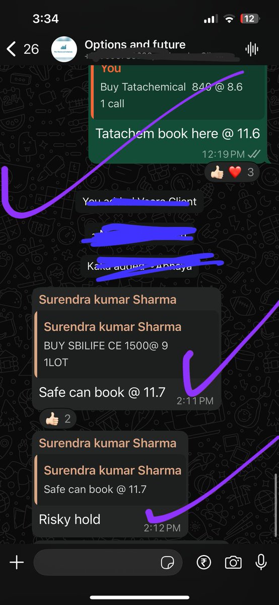 Surendraanalyst's tweet image. 14 calls exited today in #premium_group 
11 in f&amp;amp;o 3 in future only group 
Screenshot attached 

One who is interested to join can Whstapp @9928524806
Or can join through this link 

superprofile.bio/thecharteredso…

Hdfcbank future 1729 to 1762
Hdfclife 623 to 650 (put 9 to 1
Bhel 196 to…