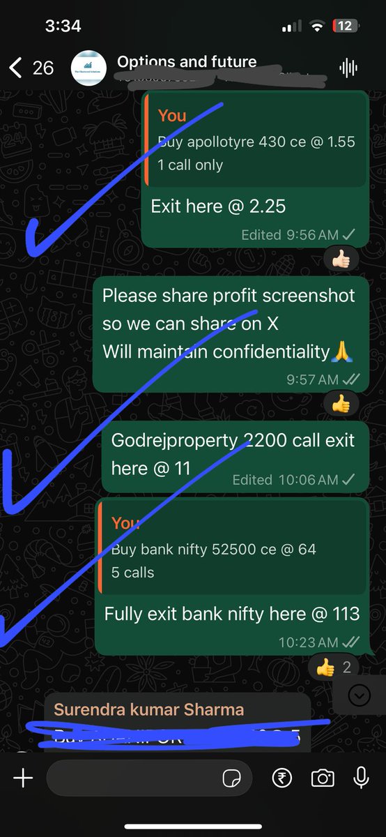 Surendraanalyst's tweet image. 14 calls exited today in #premium_group 
11 in f&amp;amp;o 3 in future only group 
Screenshot attached 

One who is interested to join can Whstapp @9928524806
Or can join through this link 

superprofile.bio/thecharteredso…

Hdfcbank future 1729 to 1762
Hdfclife 623 to 650 (put 9 to 1
Bhel 196 to…