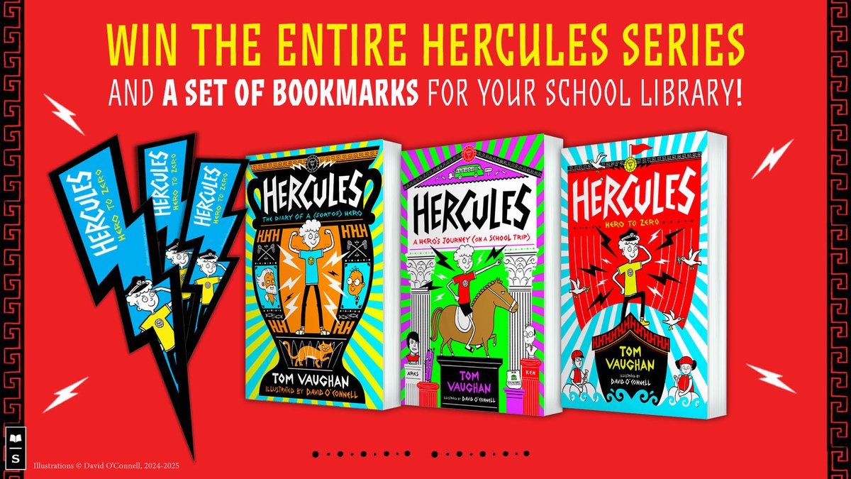 Scholastic UK (@scholasticuk) on Twitter photo Competition time!
To celebrate the release of HERCULES: HERO TO ZERO next month, we're giving away the entire series and a set of 40 bookmarks for your school ⚡️
Like, follow, and retweet to enter!
<a href="/tvaughan88/">Tom Vaughan</a> <a href="/davidoconnell/">David O'Connell</a> Competition time!
To celebrate the release of HERCULES: HERO TO ZERO next month, we're giving away the entire series and a set of 40 bookmarks for your school ⚡️
Like, follow, and retweet to enter!
<a href="/tvaughan88/">Tom Vaughan</a> <a href="/davidoconnell/">David O'Connell</a>