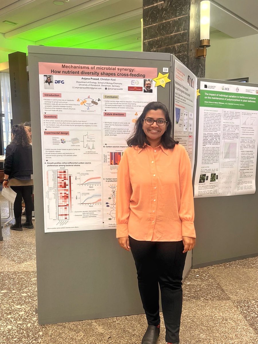 Anjana Prasad (@anjanaprasad06) on Twitter photo I had a lot of fun presenting my first PhD poster <a href="/MEMWWU/">Münster Evolution Meeting</a>. Grateful for the positive feedback, validation and much needed motivation in this PhD rollercoaster! #MEM2025 I had a lot of fun presenting my first PhD poster <a href="/MEMWWU/">Münster Evolution Meeting</a>. Grateful for the positive feedback, validation and much needed motivation in this PhD rollercoaster! #MEM2025