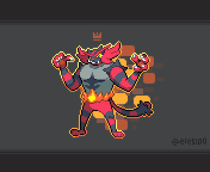 elesio0's tweet photo. 🔥👑The King👑🔥

#Pokemon #pixelart https://t.co/WrUXsBPleU
