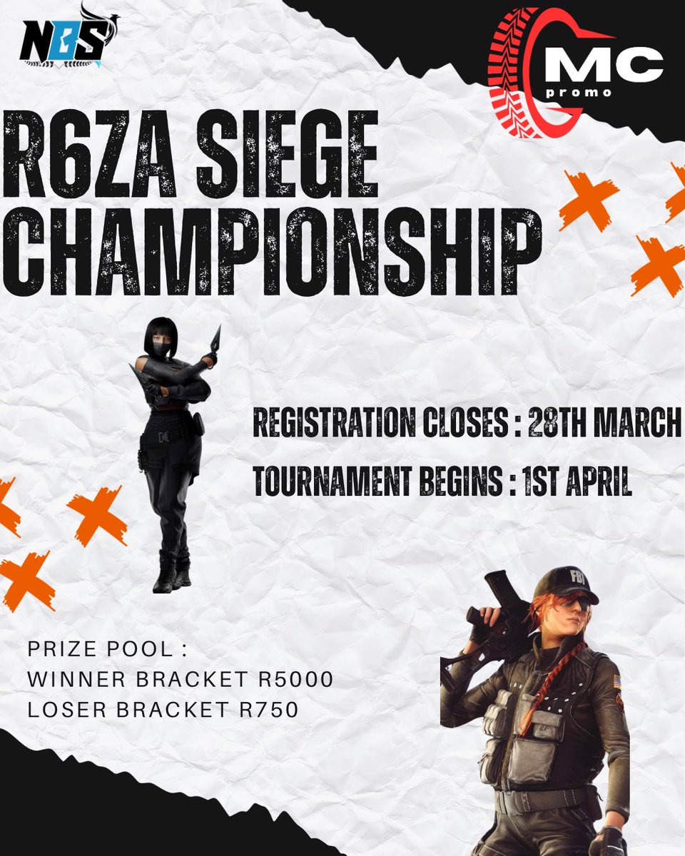 R6ZA Cross-Platform Tournament 🏟️

Join us for our first crossplatorm tournament 🔥 the stakes have increased. Who will come out on top 1️⃣🏆
#R6ZA #R6Community #R6crossplatform 

Join - forms.gle/FonZ6Q9xR44NxF…