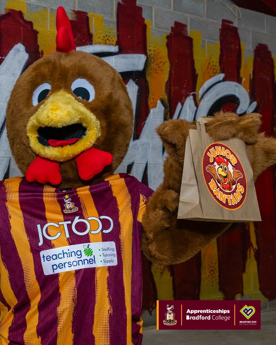 Billy Bantam (@billybantam1903) on Twitter photo Get your Little Bantams Grab Bag meal deal on Saturday before our match against Colchester, available in the Morrisons Family Stand concourse! ๐ซ
#BCAFC | <a href="/teachingperson/">Teaching Personnel</a> Get your Little Bantams Grab Bag meal deal on Saturday before our match against Colchester, available in the Morrisons Family Stand concourse! ๐ซ
#BCAFC | <a href="/teachingperson/">Teaching Personnel</a>