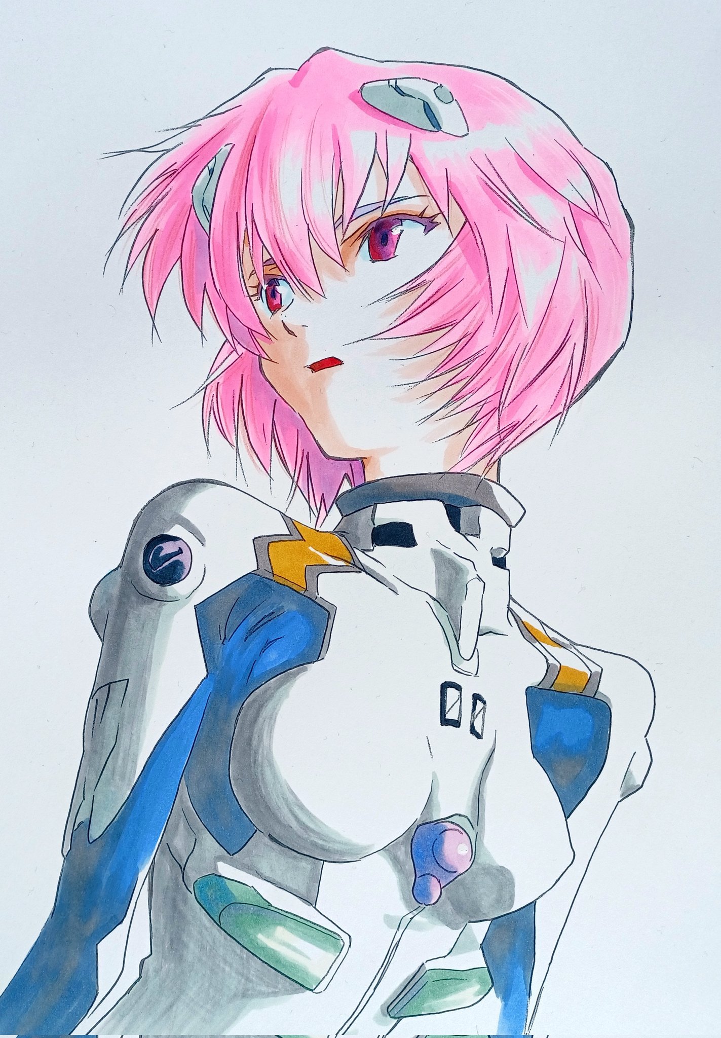 手描きイラスト アナログイラスト オリジナル - メルカリ