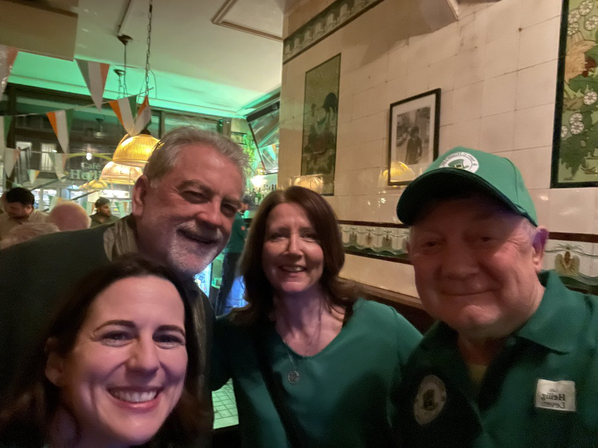 brainybrendan's tweet photo. We were delighted to organise a St Patrick’s Day get together in Amsterdam at the great Helig Leven in Amsterdam and to welcome our Ambasssdor Ann Derwin and the Heads of Bord Bia and Tourism Ireland with many Irish and Dutch friends. https://t.co/dV5pozUBr3