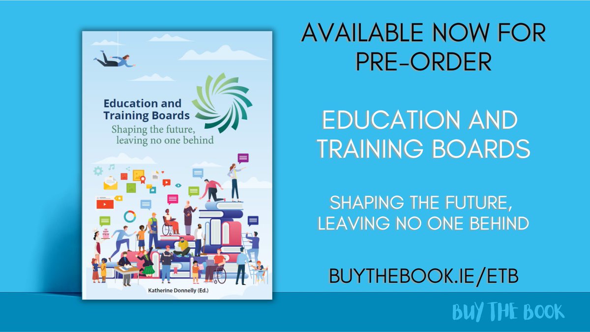 Available now for Pre-Order 📚

Education and Training Boards: Shaping the future, leaving no one behind

This book touches on the energy and excellence that ETBs and their 32,000+ staff bring to their mission, every day, in every community.

buythebook.ie/product/educat…