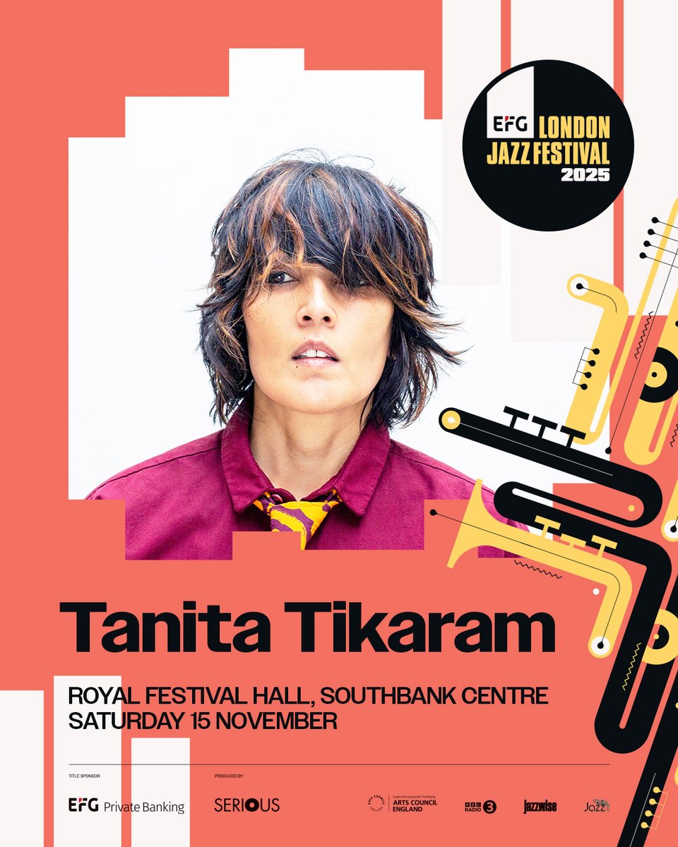 Tanita Tikaramπ (@tanita_tikaram) on Twitter photo π₯³ πΆ So proud to announce me & my fab band play the amazing Royal Festival Hall <a href="/LondonJazzFest/">EFG London Jazz Festival</a> on Saturday 15 November π₯³ π !!! Hope to see you there π βοΈ!! Love tanita βοΈTickets & Info ποΈefglondonjazzfestival.org.uk/events/tanita-β¦
#livemusic #London #singersongwriter π₯³ πΆ So proud to announce me & my fab band play the amazing Royal Festival Hall <a href="/LondonJazzFest/">EFG London Jazz Festival</a> on Saturday 15 November π₯³ π !!! Hope to see you there π βοΈ!! Love tanita βοΈTickets & Info ποΈefglondonjazzfestival.org.uk/events/tanita-β¦
#livemusic #London #singersongwriter