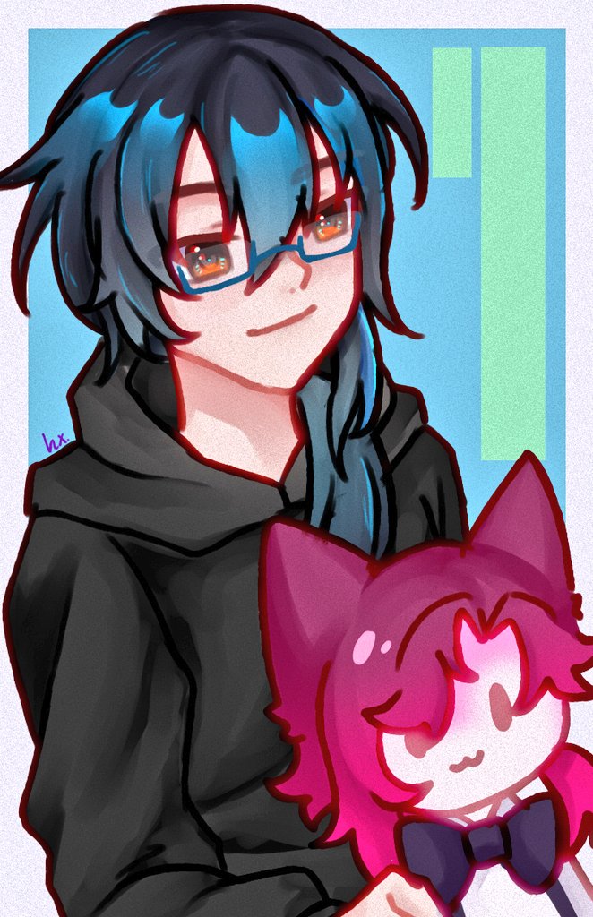 hxs00526's tweet photo. they're holding each other's animal doll! :3

#hexichioc #rinchiart https://t.co/44zQymhXOp
