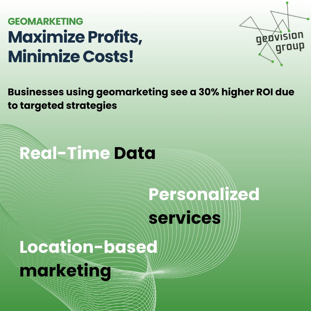 GeovisionGroup_'s tweet photo. 87% of businesses rely on Geomarketing!

From printed ads to AI, it transforms how businesses grow.  

✅ 30% higher ROI  
✅ 20% faster deliveries  
✅ Personalized services  

Don’t miss out—optimize your strategy with Geovision Group!

https://t.co/H57xQmErL5 https://t.co/miYrR1vvGN