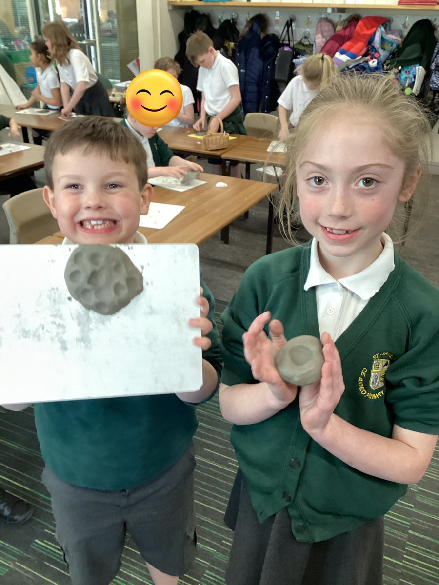 StOswaldsCE's tweet photo. We experimented with shells and clay to recreate a very simple version of how fossils are formed #stoswaldsscience https://t.co/2pQSeFe3iH