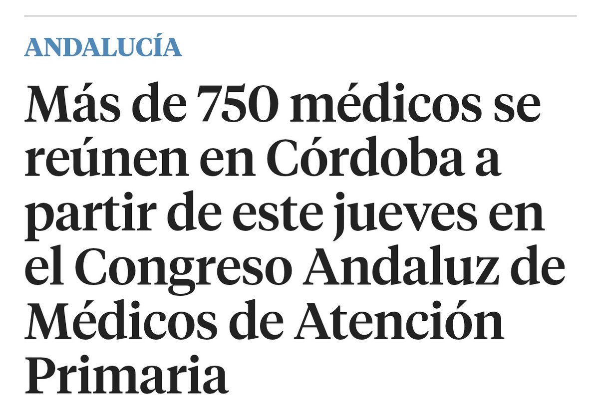SEMERGEN | Médicos de Atención Primaria (@semergenap) on Twitter photo #SEMERGENAndaluz25 Más de 750 médicos se reúnen en Córdoba a partir de este jueves en el XX Congreso Andaluz de <a href="/SEMERGENAndaluz/">SEMERGEN Andalucía</a>
👉El Congreso contará con 41 actividades científicas enfocadas en mejorar las competencias profesionales de los médicos de #AtenciónPrimaria en #SEMERGENAndaluz25 Más de 750 médicos se reúnen en Córdoba a partir de este jueves en el XX Congreso Andaluz de <a href="/SEMERGENAndaluz/">SEMERGEN Andalucía</a>
👉El Congreso contará con 41 actividades científicas enfocadas en mejorar las competencias profesionales de los médicos de #AtenciónPrimaria en