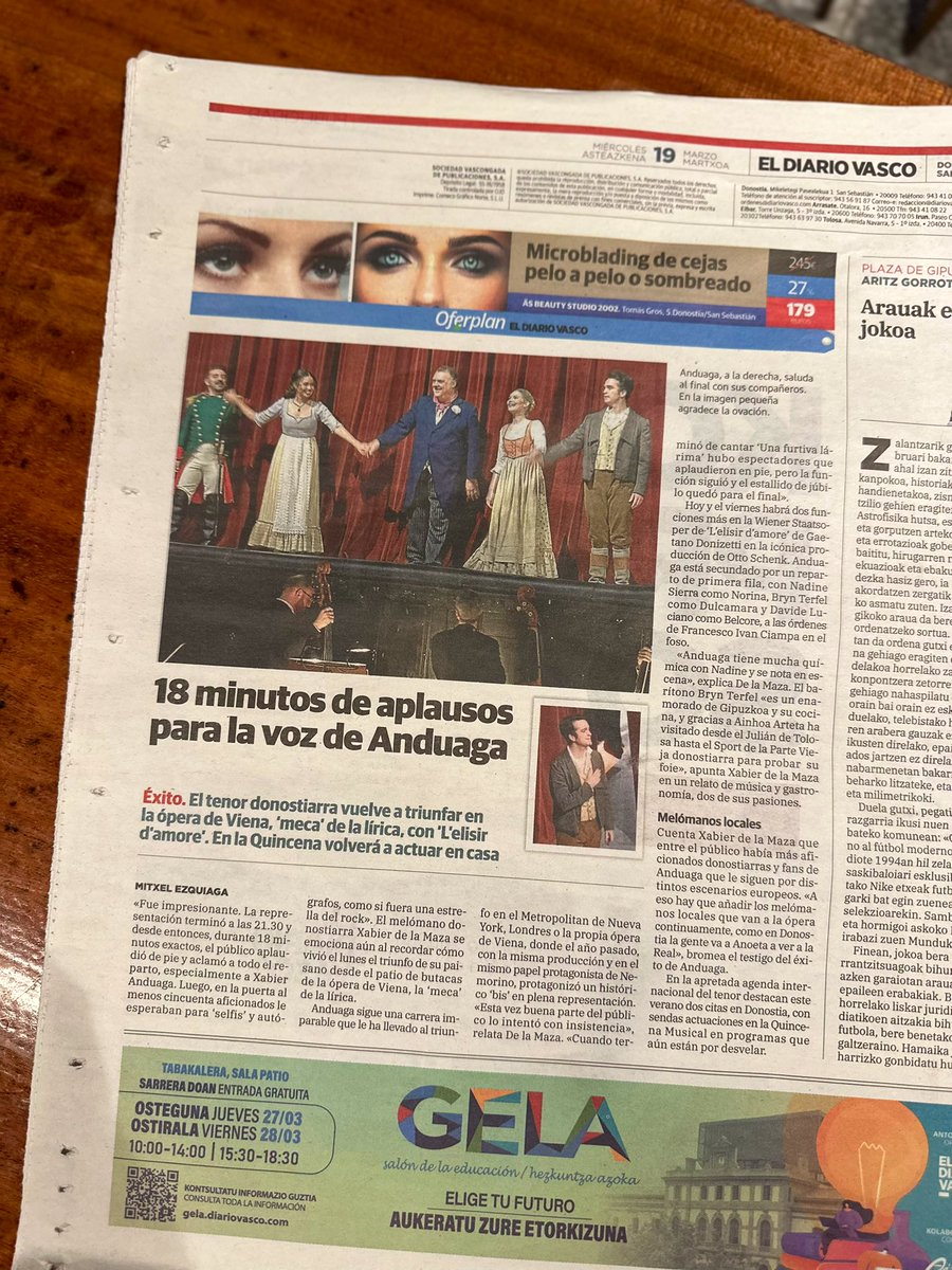 Ulpiano Fecundino (@condedelamaza) on Twitter photo Hoy en la contraportada del <a href="/diariovasco/">El Diario Vasco</a>. <a href="/Mitxelezquiaga/">Mitxel Ezquiaga</a> sobre exitazo del “L’elisir d’amore” con <a href="/xabieranduaga/">Xabier Anduaga</a> et altri. Hoy en la contraportada del <a href="/diariovasco/">El Diario Vasco</a>. <a href="/Mitxelezquiaga/">Mitxel Ezquiaga</a> sobre exitazo del “L’elisir d’amore” con <a href="/xabieranduaga/">Xabier Anduaga</a> et altri.