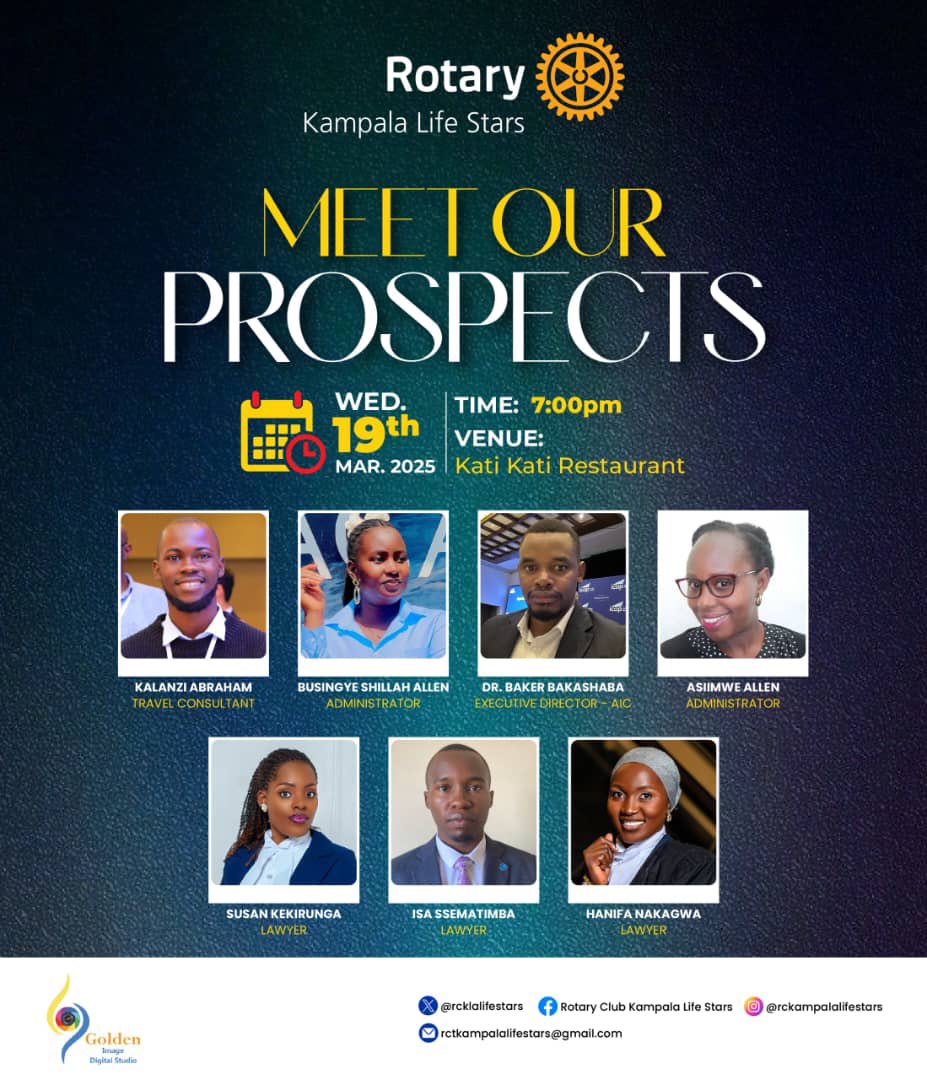 Rotary Club Kampala Life Stars (@rcklalifestars) on Twitter photo Dear Friends and family of rotary, please join us this evening 19th March at 7pm, KatiKati Restaurant as we unveil the prospects of the <a href="/rcklalifestars/">Rotary Club Kampala Life Stars</a> , come and find out why they have decided to join this big network of like minded people doing good in the world.
See you there Dear Friends and family of rotary, please join us this evening 19th March at 7pm, KatiKati Restaurant as we unveil the prospects of the <a href="/rcklalifestars/">Rotary Club Kampala Life Stars</a> , come and find out why they have decided to join this big network of like minded people doing good in the world.
See you there