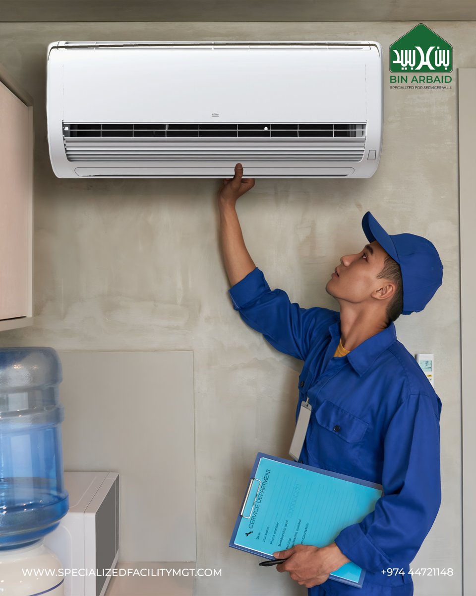 SpecializedFS's tweet photo. Want your #airconditioner to perform at its #best capacity when the #heat waves hit? Routine #maintenance isn’t just a suggestion, it’s your #secret #weapon! Keep it #cool, keep it #running.

Schedule your AC check-up now!
📞 +974 4472 9461
📧 info@binarbaidservices.com https://t.co/4jMZo12fjj