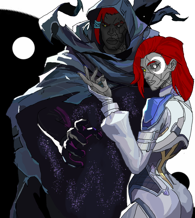 my cloak and dagger art for my vtuber