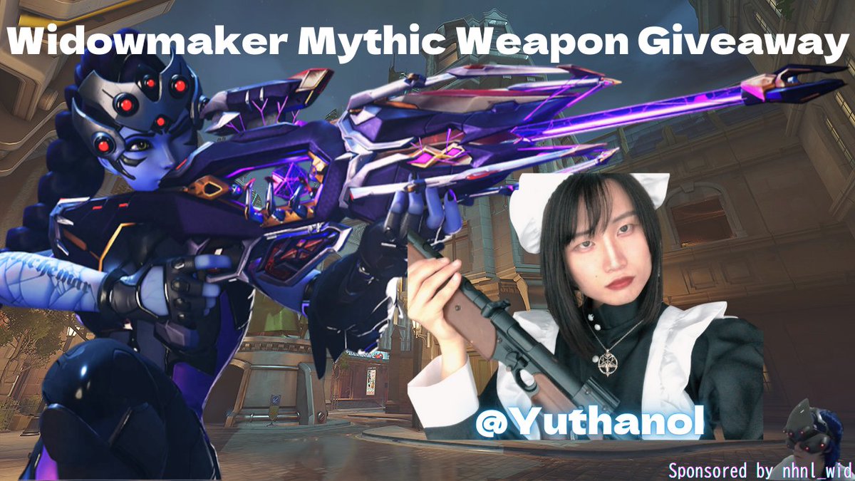 【Widow Mythic Weapon Giveaway🎁】
東大卒賢くて可愛いスナイパーメイドから1名様にプレゼント🔫

①<a href="/Yuthanol/">ゆたのーる💙</a> をFollow
②リポスト&amp;いいね(Repost&amp;Like)
リプライでウィドウのクリップくれたら嬉しいです！
(I'd be happy to have you send me Widow Clip in a reply)

期限は3/26 21:00(JST)まで