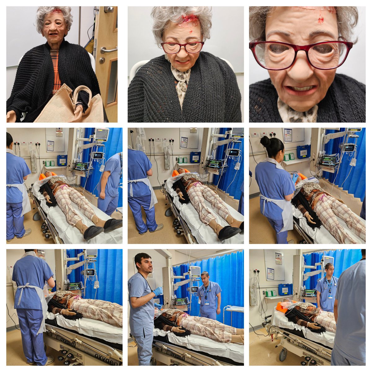 cazandal's tweet photo. A fantastic ED in-situ sim this morning. Poor Mavis fell down some steps and even though ED CRH isnt a trauma unit, the staff took brilliant care of her giving her the care needed 👏👏
#CHFTStaffRock #SimulationRocks #SimTechsRock https://t.co/L6pRwntrlp