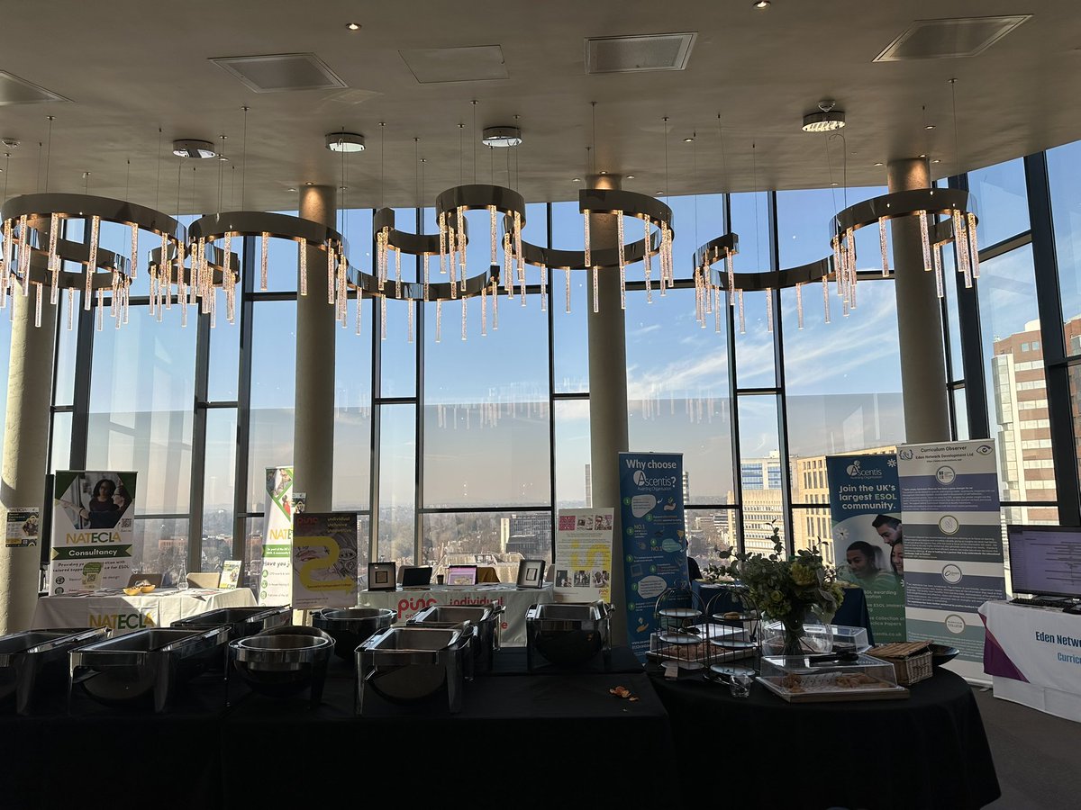 samparrett1's tweet image. What a fantastic venue for @E_T_Foundation Teaching and Learning Spring Conference today - with a contender for #bestview of the week @ParkRegisBirm👇and I’m loving the @LSEColleges pink sparkly disco 🪩vibe, feeling right at home 🤩