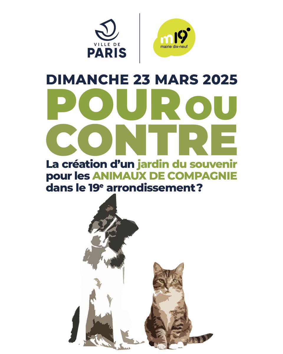 monquartier19's tweet image. VOTATION CITOYENNE DIMANCHE 23 MARS 2025 📢📥
Rendez-vous ce dimanche 23 mars de 9h à 19h au gymnase Jean Jaurès pour la votation citoyenne 2025.
Exprimez-vous sur la question parisienne (végétalisation des rues) et locale (jardin du souvenir pour les animaux) 👇