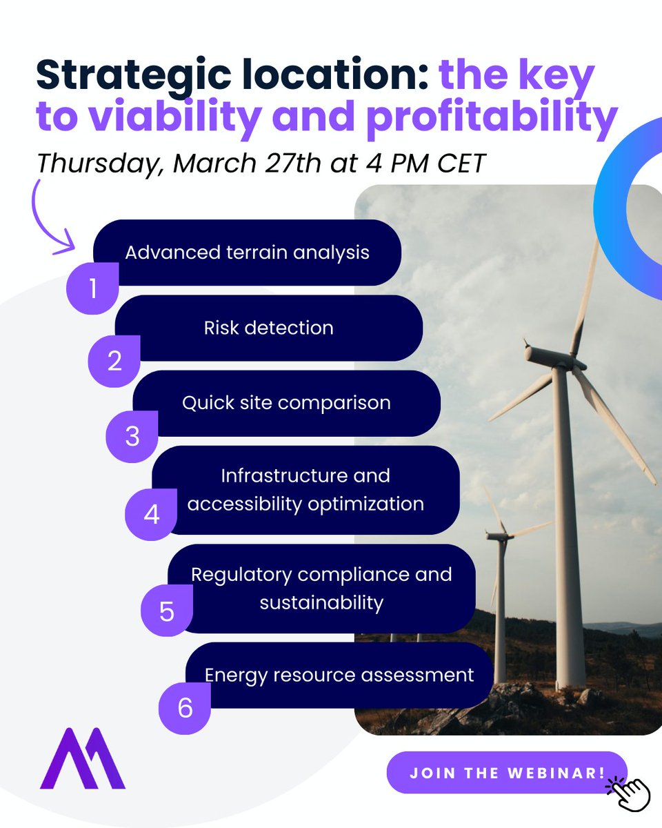This webinar will explore how satellite imagery and geospatial analysis can transform site selection for renewable energy projects. 

Are you ready? Join the webinar! ⤵️
eu1.hubs.ly/H0hvNM50