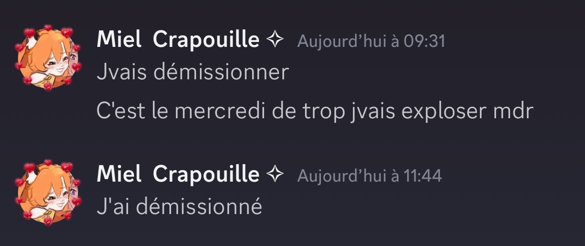 MielCrapouille's tweet image. Je crois que j'ai fais une dingz