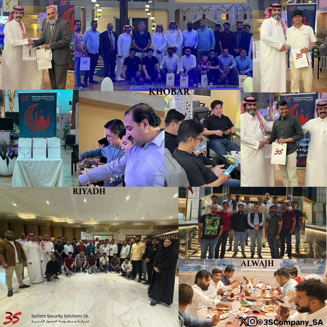3SCompany_SA's tweet photo. نظمت شركة منظومة الحلول الأمنية حفل الإفطار السنوي وذلك بهدف تعزيز التواصل والترابط الأخوي وتدعيم أواصر المحبة والإخاء بين منسوبيها ، وشهد حفل الإفطار عدداً من الفقرات الترفيهية والتفاعلية وتقديم جوائز متنوعة للموظفين ، كما تم تنظيم حفل إفطار مماثل بمدينة الرياض والوجه  🌙🤍 https://t.co/K5RIdTds8U